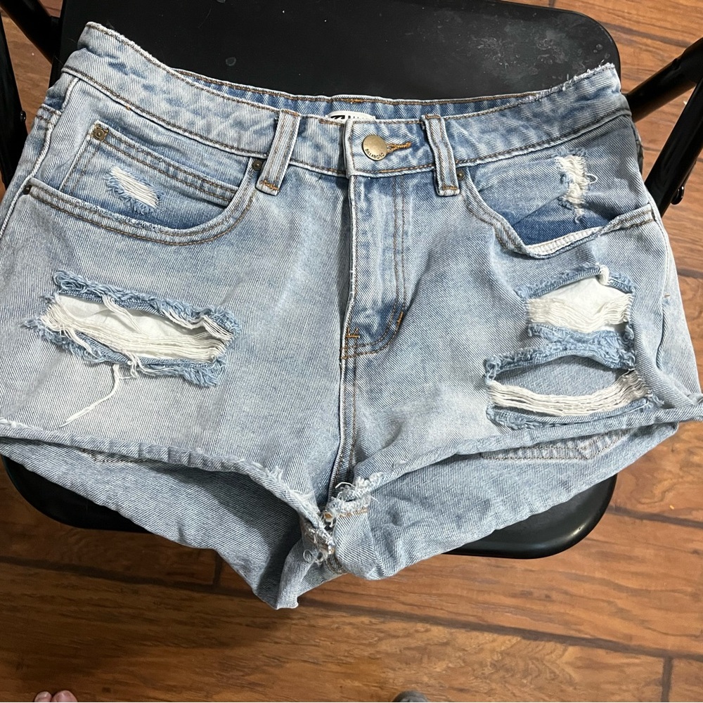 Billabong Distressed Jean Shorts 28